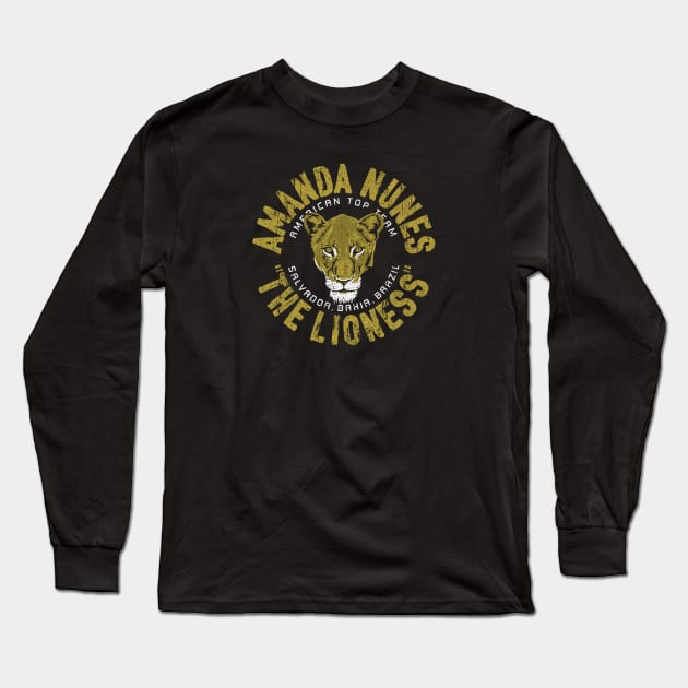 Amanda The Lioness Nunes Long Sleeve T-Shirt by huckblade